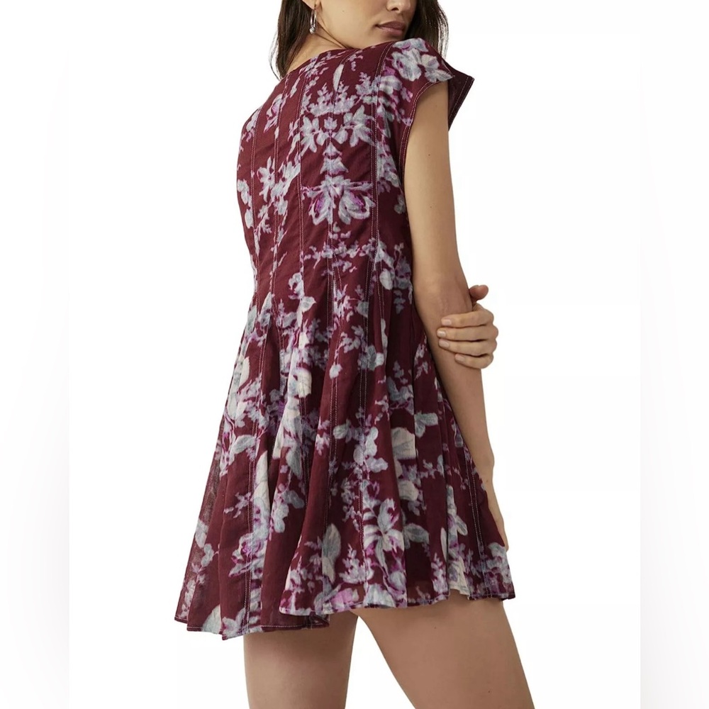 Free people Sully Dress raisin combo with pockets - Picture 5 of 5